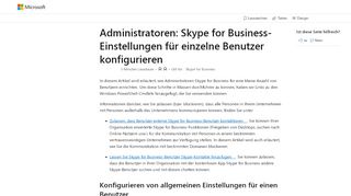 
                            12. Administratoren Skype for Business-Einstellungen für einzelne ...