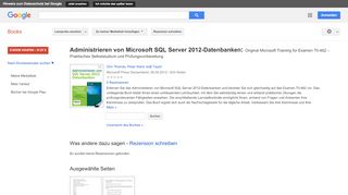 
                            10. Administrieren von Microsoft SQL Server 2012-Datenbanken - Original ...