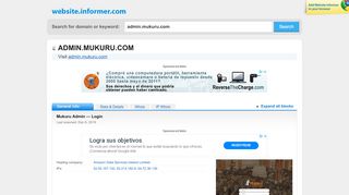 
                            9. admin.mukuru.com at WI. Mukuru Admin — Login - Website Informer