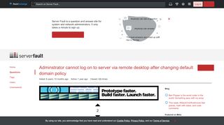 
                            2. Adminstrator cannot log on to server via remote desktop after ...