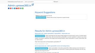 
                            7. Admin.upnews360.in Error Analysis (By Tools) - Website Success Tools