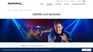 
                            11. ADMIRAL Card Sportwetten - Admiral Sportwetten