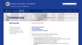 
                            6. admission | Ateneo Graduate School of Business