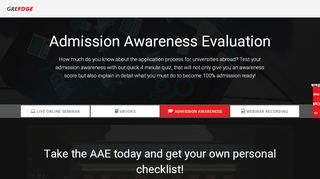 
                            10. Admission Awareness Evaluation - GREedge