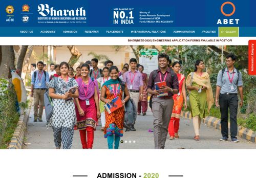 
                            11. Admission - Bharath Institute of Higher Education and Research