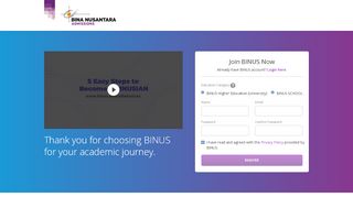 
                            1. Admission | BINUS UNIVERSITY Online Admission Portal