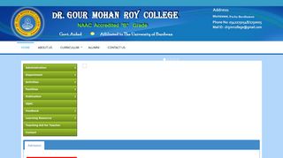 
                            2. Admission :: Dr. Gour Mohan Roy College