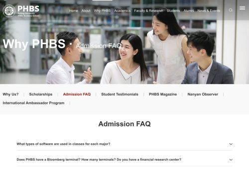 
                            3. Admission FAQ - Peking University HSBC Business School(PHBS)