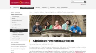 
                            4. Admission for international students - Osnabrück University
