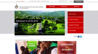 
                            8. Admission in 2018-2019 - UWI, Mona - The University of the West Indies