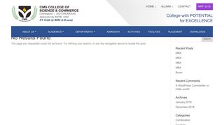 
                            6. :: Admission Login -CMS College of Science and Commerce