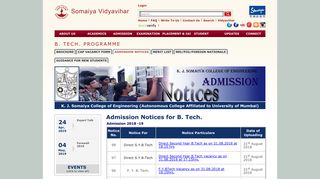 
                            5. Admission Notices - KJ Somaiya College - Somaiya Vidyavihar