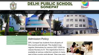 
                            12. Admission Policy - DPS Sonepat