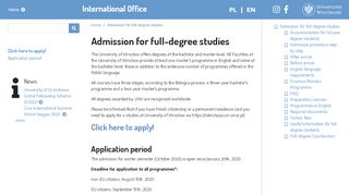 
                            4. Admission Procedure | University of Wrocław