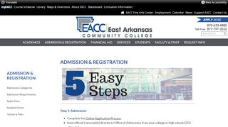 
                            13. Admission & Registration | East Arkansas Community College | Forrest ...