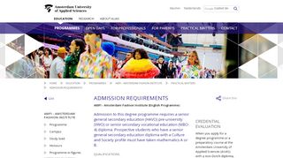 
                            11. Admission requirements - Amsterdam University of Applied ...