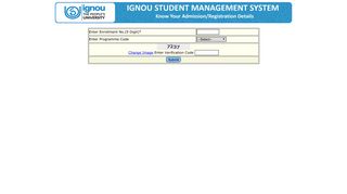 
                            5. Admission Status - ignou