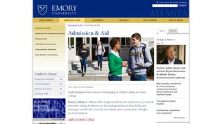 
                            1. Admission to Emory | Emory University