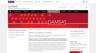 
                            9. Admission to programs in Australia | Graduate Medical School ...