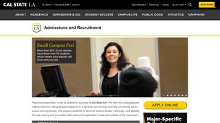 
                            4. Admissions and Recruitment | Cal State LA