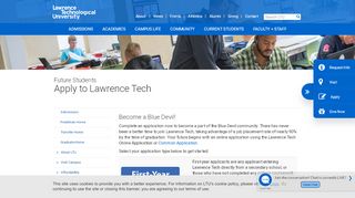 
                            7. Admissions - Apply to Lawrence Tech