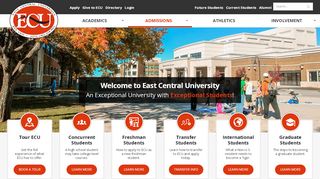 
                            5. Admissions | East Central University