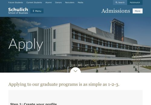 
                            2. Admissions | How to Apply | Schulich School of Business