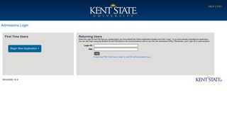 
                            7. Admissions Login - Kent State University
