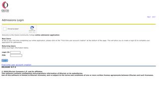 
                            6. Admissions Login - Owens Community College