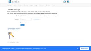 
                            2. Admissions Login - ScadCo