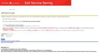 
                            7. Admissions Login - SCT WWW Information System - Bahrain Polytechnic