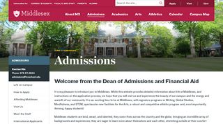 
                            7. Admissions - Middlesex School