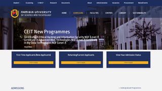 
                            6. Admissions | Namibia University of Science and Technology - NUST