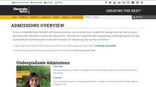 
                            9. Admissions Overview - Georgia Tech