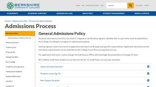 
                            13. Admissions Process | Berkshire Community College