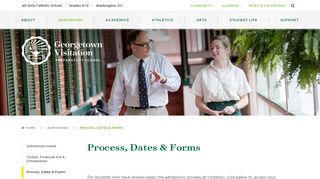 
                            11. Admissions Process, Dates & Forms - Georgetown Visitation ...
