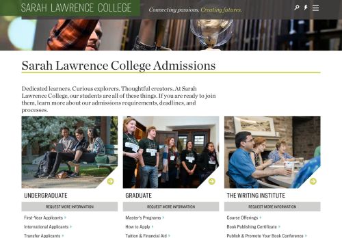 
                            6. Admissions - Sarah Lawrence College