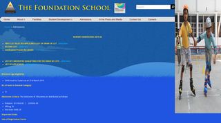 
                            4. Admissions | THE FOUNDATION SCHOOL