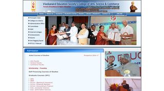 
                            1. Admissions - VES College of Arts, Science and Commerce