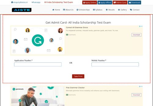 
                            5. Admit Card,scholarship exam,scholarship 2019,escholarship form ...