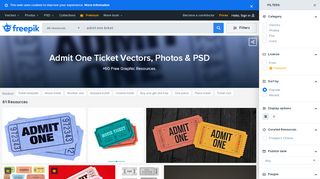 
                            7. Admit One Ticket Vectors, Photos and PSD files | Free Download