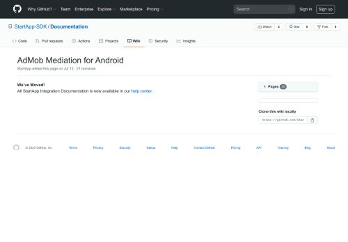 
                            9. AdMob Mediation for Android · StartApp-SDK/Documentation Wiki ...