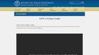 
                            7. AdNU is Going Google | Ateneo de Naga University