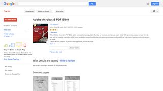 
                            7. Adobe Acrobat 8 PDF Bible - Результат из Google Книги
