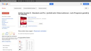 
                            12. Adobe Acrobat X : Standard und Pro ; [enthält zehn Video-Lektionen ; ...