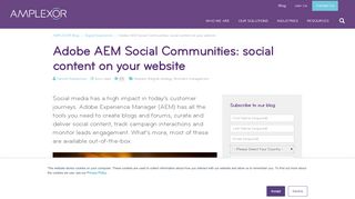 
                            10. Adobe AEM Social Communities: social content on your ...