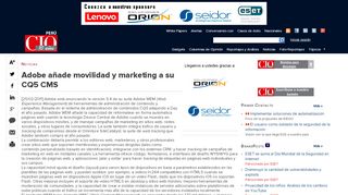 
                            9. Adobe añade movilidad y marketing a su CQ5 CMS - CIO Perú