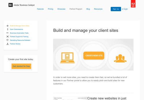 
                            3. Adobe Business Catalyst - Build & Manage Client Sites