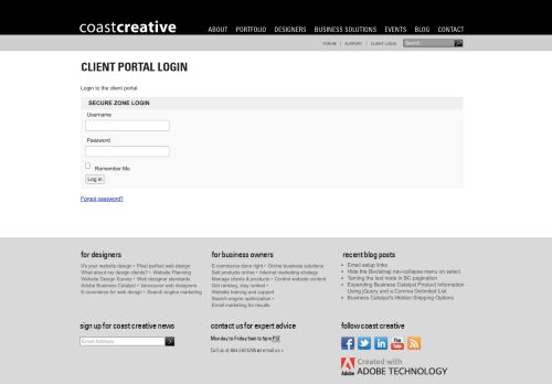 
                            13. Adobe Business Catalyst Vancouver E-Commerce & SEO | Client Login