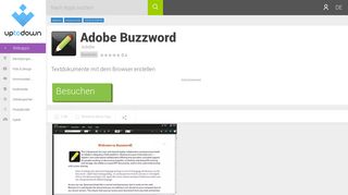 
                            1. Adobe Buzzword (Webapps) - Zugang auf Deutsch